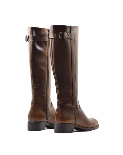 Botas CA-1655 de piel camel krust