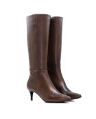 Bottes CA-2254 en cuir krust marron - Talon 5.5 cm