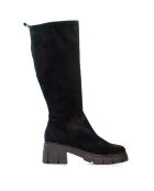 Bottes CA-1888r en daim noires - Talon 6 cm
