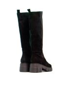 Bottes CA-1888r en daim noires - Talon 6 cm