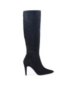 Bottes Ons suède noires - Talon 9 cm