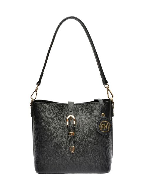 Borsa a secchiello Elvi nera - 19x21,5x10,5 cm