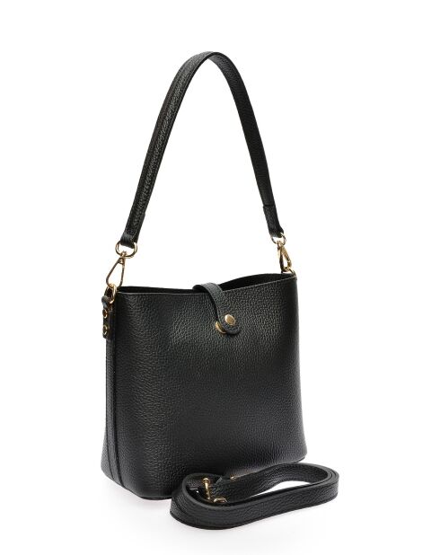 Borsa a secchiello Elvi nera - 19x21,5x10,5 cm