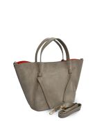 Abby handtas grijsbeige - 24x29x13,5 cm