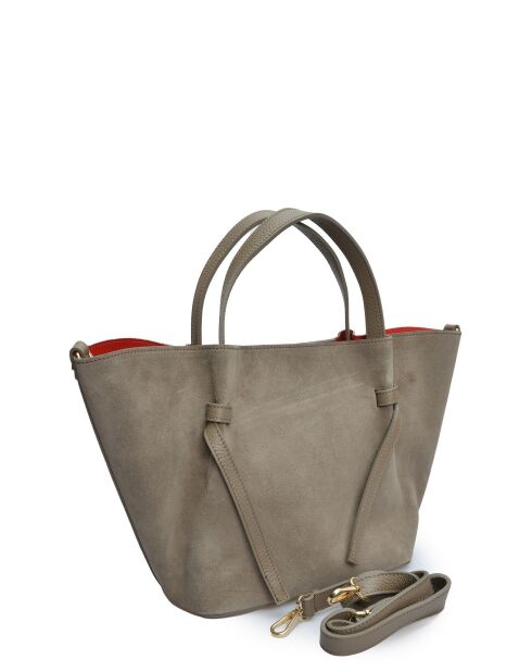 Abby handtas grijsbeige - 24x29x13,5 cm