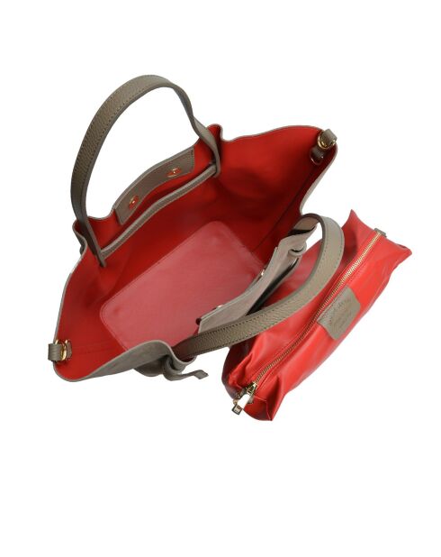 Abby handtas grijsbeige - 24x29x13,5 cm