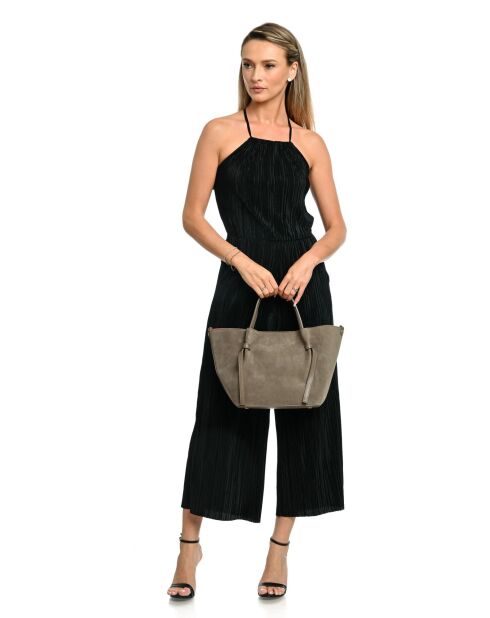 Abby handtas grijsbeige - 24x29x13,5 cm