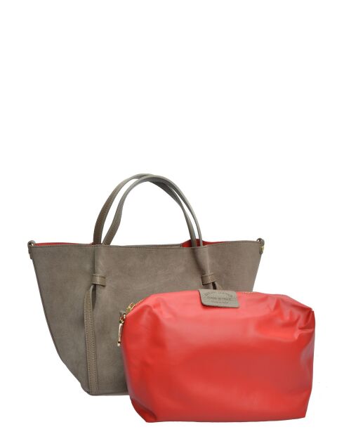 Abby handtas grijsbeige - 24x29x13,5 cm