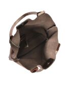Sac cabas Blaise Brun métallisé - 34x40x17 cm