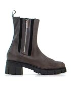 Stivali CA-2021 in camoscio grigio - tacco 5 cm