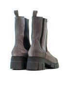 Stivali CA-2021 in camoscio grigio - tacco 5 cm