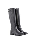 Bottes CA-1656 en cuir krust noires