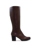 Bottes CA-2252 en cuir krust marron