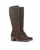 Bottes CA-236t en daim marron - Talon 5.5 cm