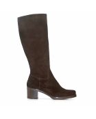 Bottes CA-236t en daim marron - Talon 5.5 cm