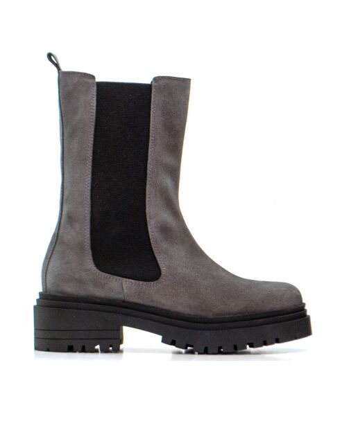 Stivaletti CA-1932 in camoscio grigio