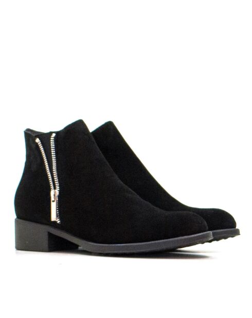 BT-33 schwarze Wildlederstiefel