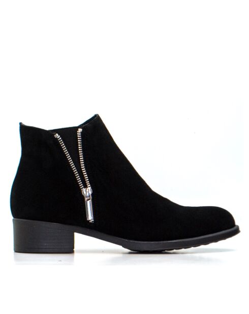 BT-33 schwarze Wildlederstiefel