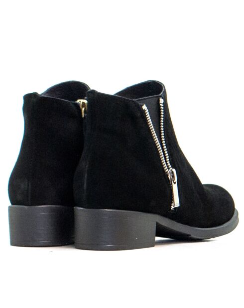 BT-33 schwarze Wildlederstiefel