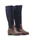 Bottes LO-564 en cuir krust marron