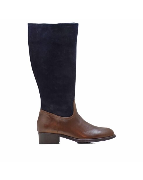 Bottes LO-564 en cuir krust marron
