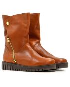 CA-139ca hellbraune Wildlederstiefel