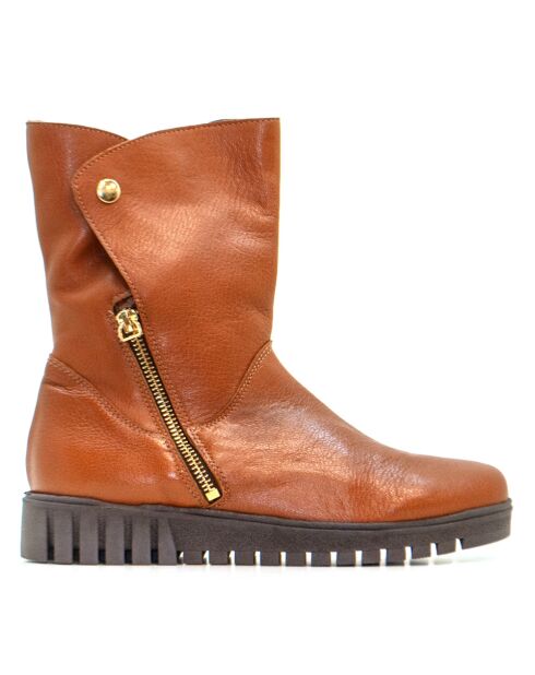 CA-139ca hellbraune Wildlederstiefel