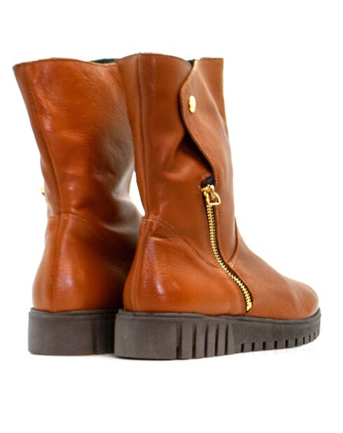 CA-139ca hellbraune Wildlederstiefel