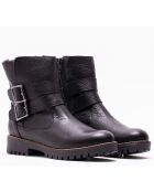 Botas CA-796 de piel krust negra