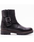 Botas CA-796 de piel krust negra
