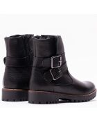 Botas CA-796 de piel krust negra