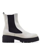 Botas CA-1884 de piel marfil krust