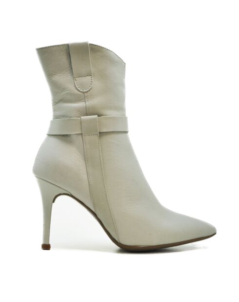 Stivali CA-920 in pelle krust beige - tacco 10 cm