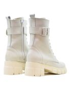 Botas CA-1894 de piel krust blanca