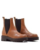 Botas CA-1892 de piel krust marrón claro