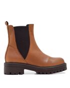 Botas CA-1892 de piel krust marrón claro