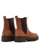 Botas CA-1892 de piel krust marrón claro