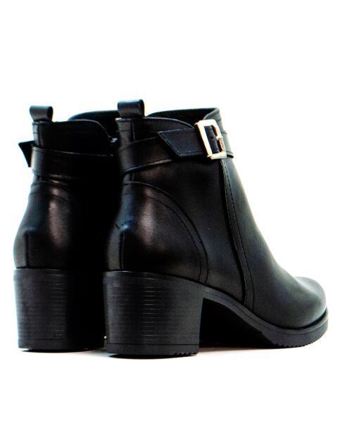 CA-1996 stivali neri in pelle krust - tacco 5 cm