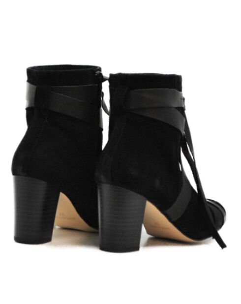 Bottines Luttrell en daim noires - Talon 7.5 cm