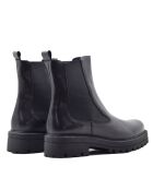 Botas CA-1884 de piel krust negra