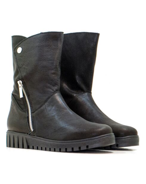 CA-139ca schwarze Wildlederstiefel