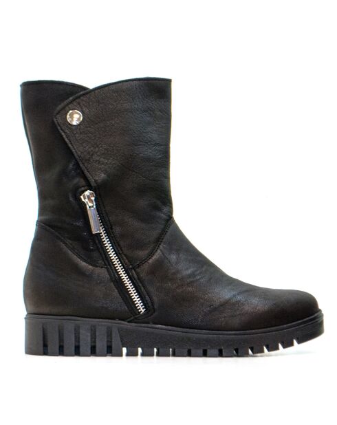CA-139ca schwarze Wildlederstiefel