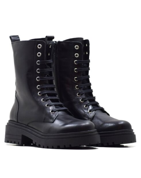 Botas de piel de napa negras CA-1931 - tacón de 8,5 cm