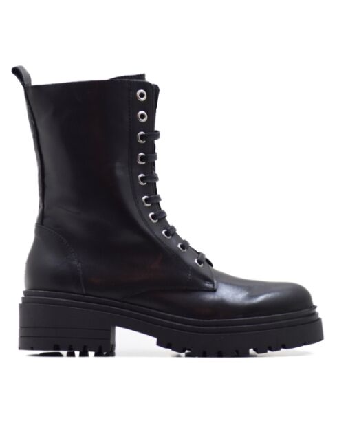 Botas de piel de napa negras CA-1931 - tacón de 8,5 cm