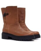 Botas CA-127p de piel salvaje marrón claro - tacón de 5,5 cm