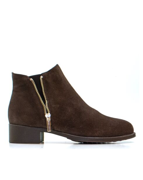 BT-33 braune Wildlederstiefel