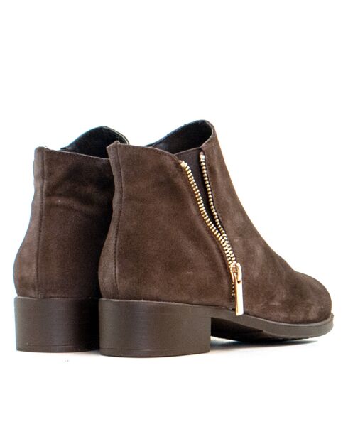 BT-33 braune Wildlederstiefel