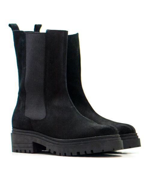 Stivali CA-1932 in camoscio neri - tacco 8,5 cm