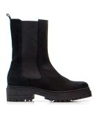 Botas de gamuza negra CA-1932 - tacón de 8,5 cm