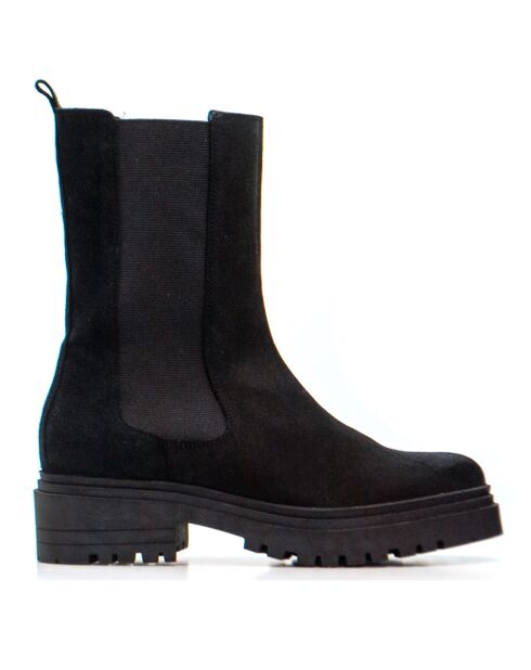 Stivali CA-1932 in camoscio neri - tacco 8,5 cm